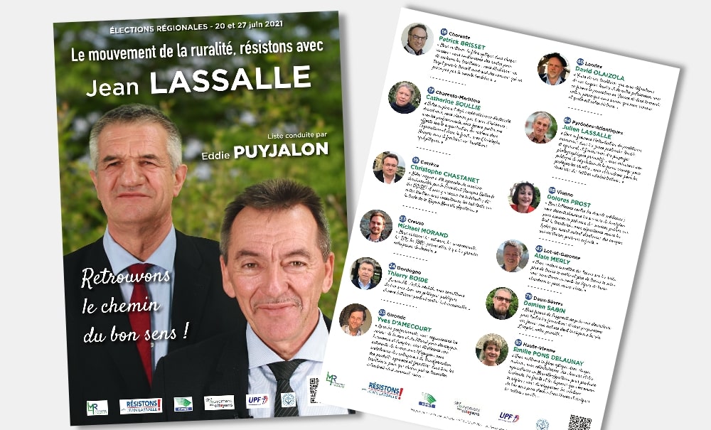 Liste "Le mouvement de la ruralité, résistons avec Jean Lassalle"