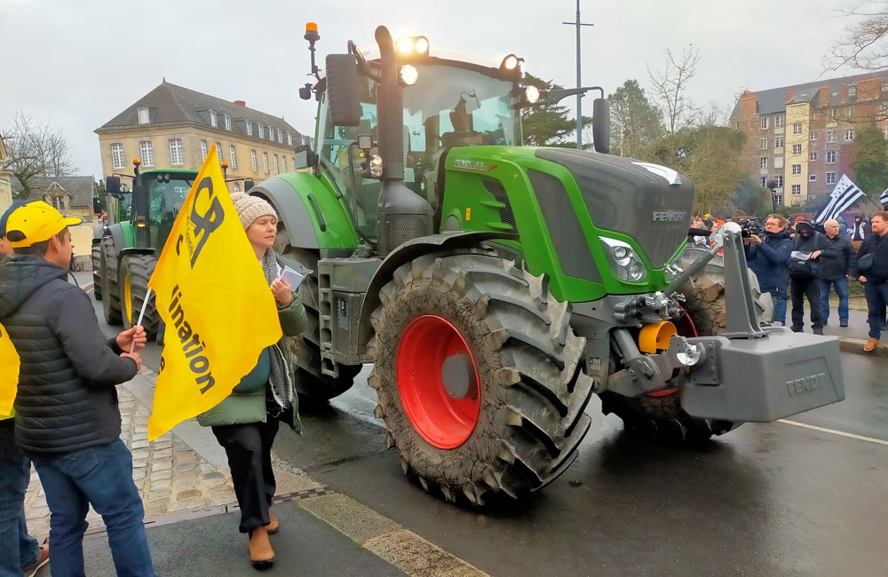 Manisfestation des agriculteurs