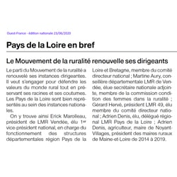 Ouest-France - 23 juin 2020