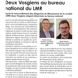 Article Echo des Vosges