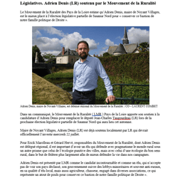 Article Courrier de l'Ouest