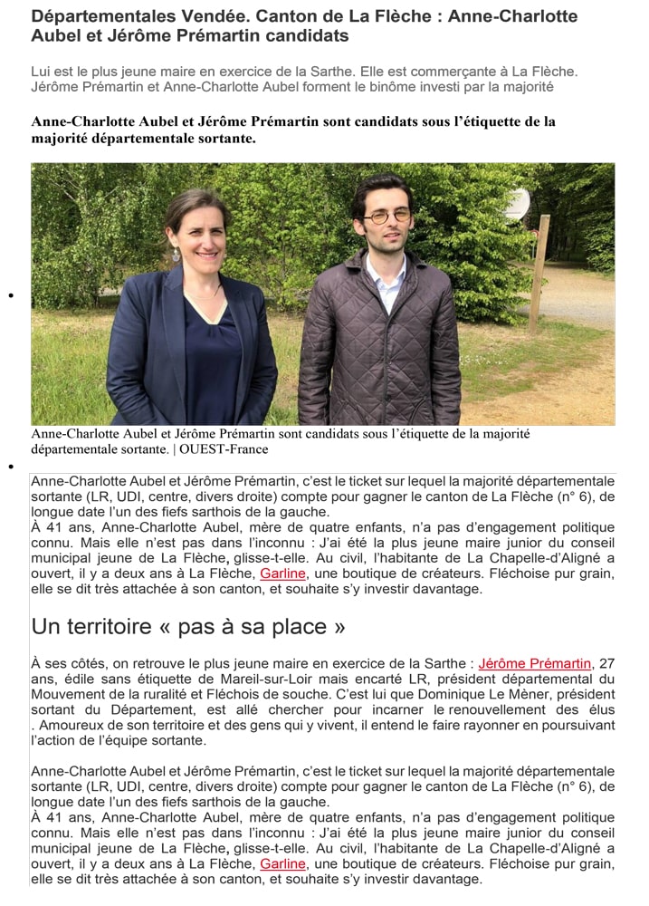 Article Ouest France