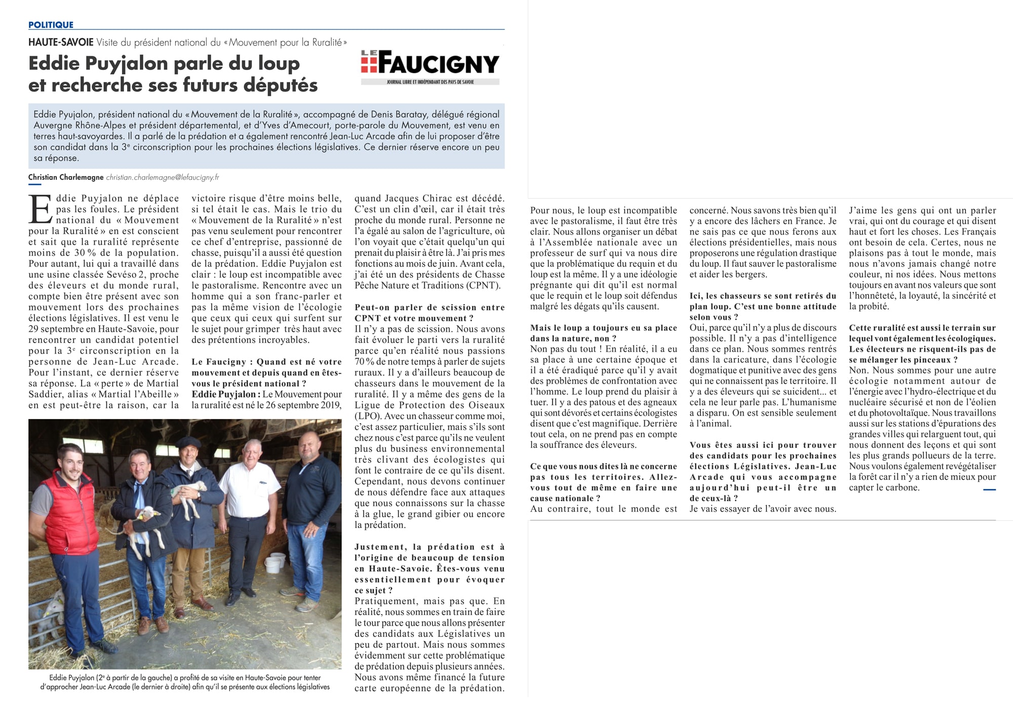 Article Le faucigny